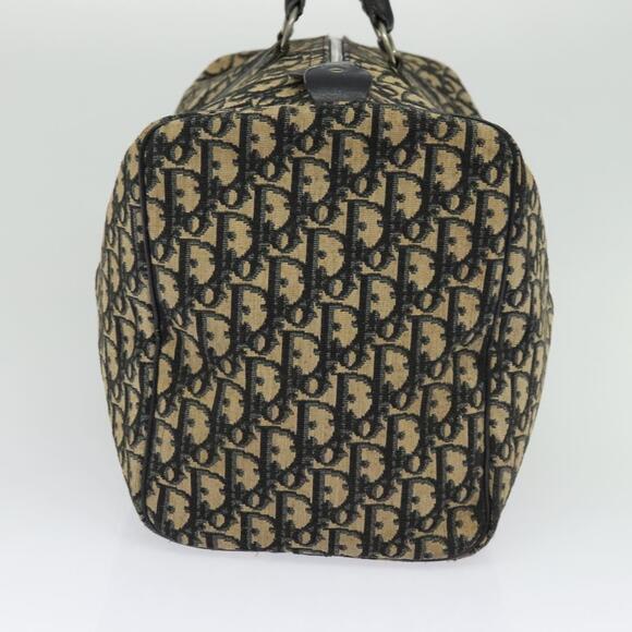 DIOR Trotter Canvas Hand Bag Navy Silver - Picture 4 of 12